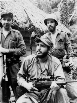Fidel and Raul in 1950s