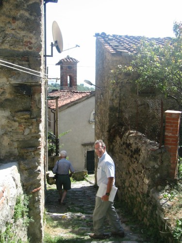 Old Villabuona Steet with Satellite Dish