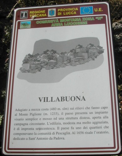 Villabuona Info Sign