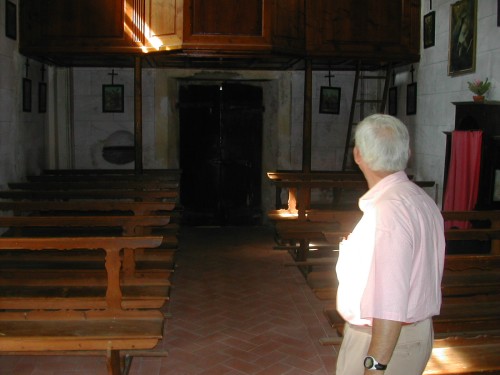 Steve; back of chapel