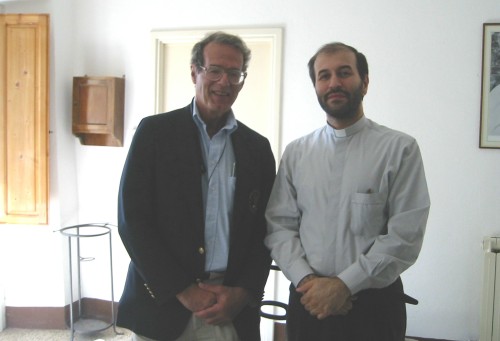 Emilito and Father Flavio Belluomini