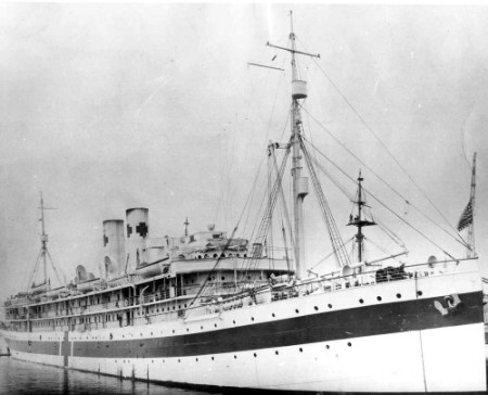 SS Saratoga as Mercy, a Hospital Ship