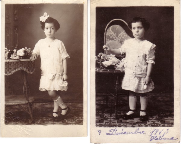 Carmen and Vicky studio photos, Dec. 1916