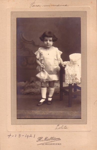 Lolita in NY 13 April 1921