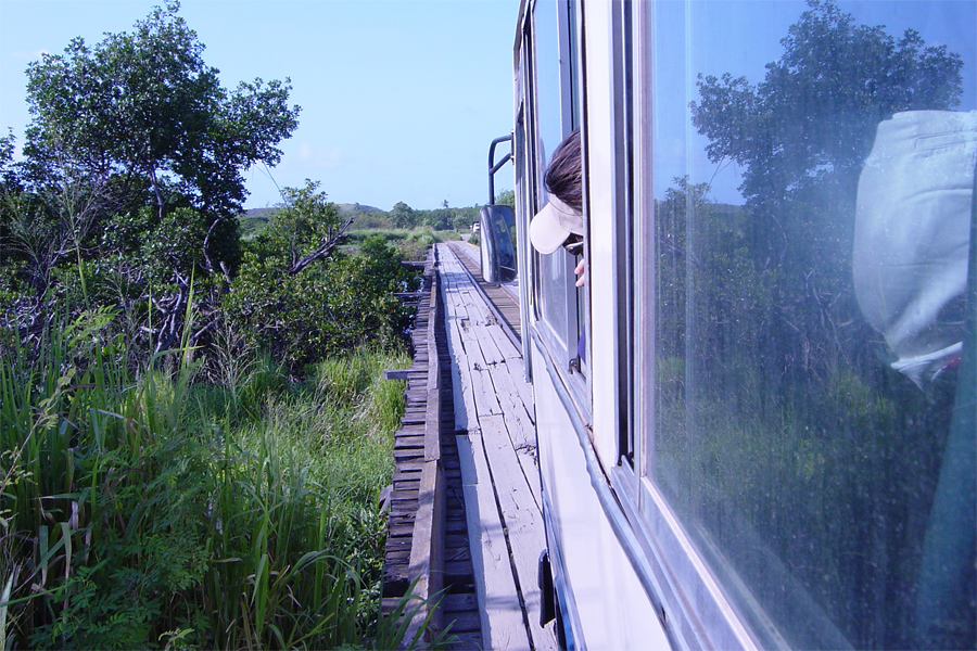 Bus to Natadola runs on tracks