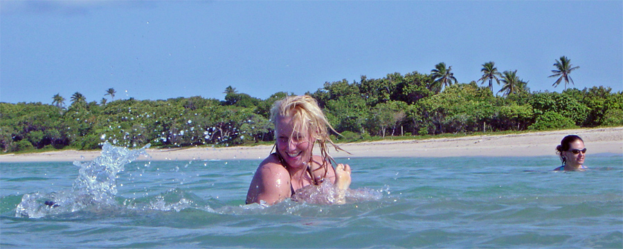 Jen & Jess in water
