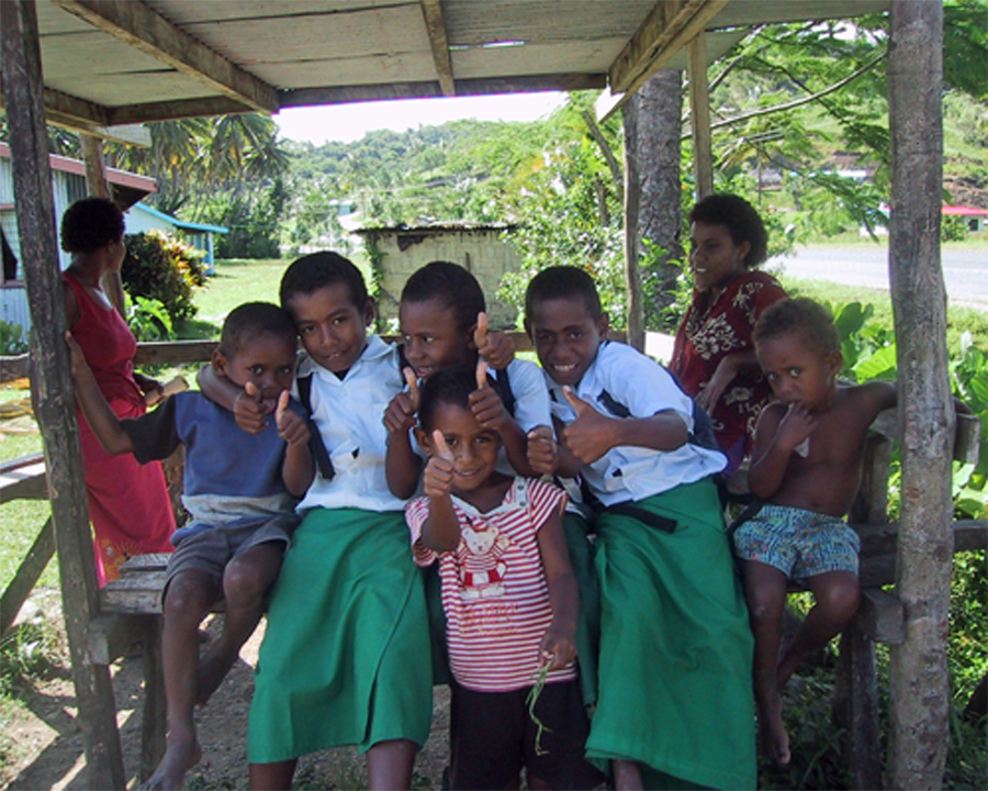 Kids at Bus
        Stop