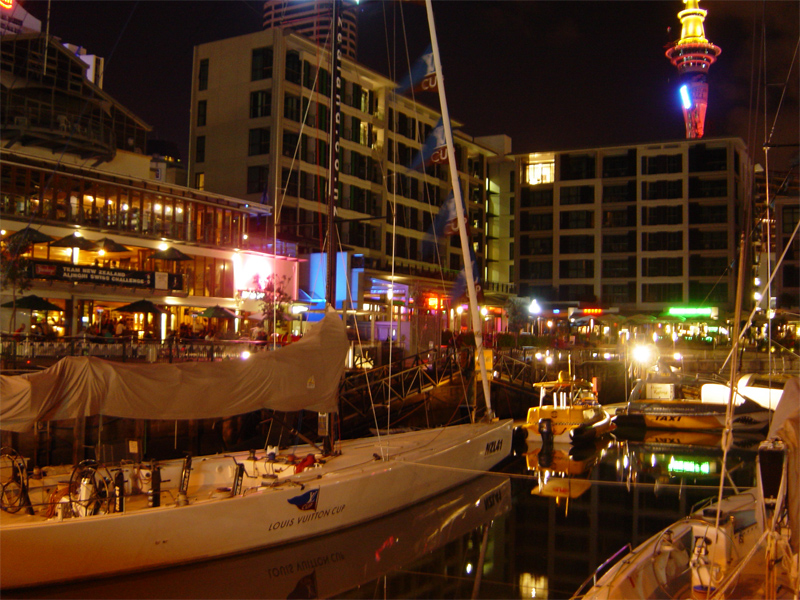 America' Cup boat in Auckland