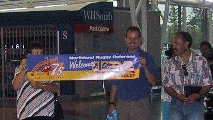 Welcomed at Auckland airport