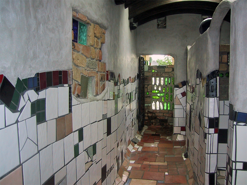 Hallway in Kawakawa toilets