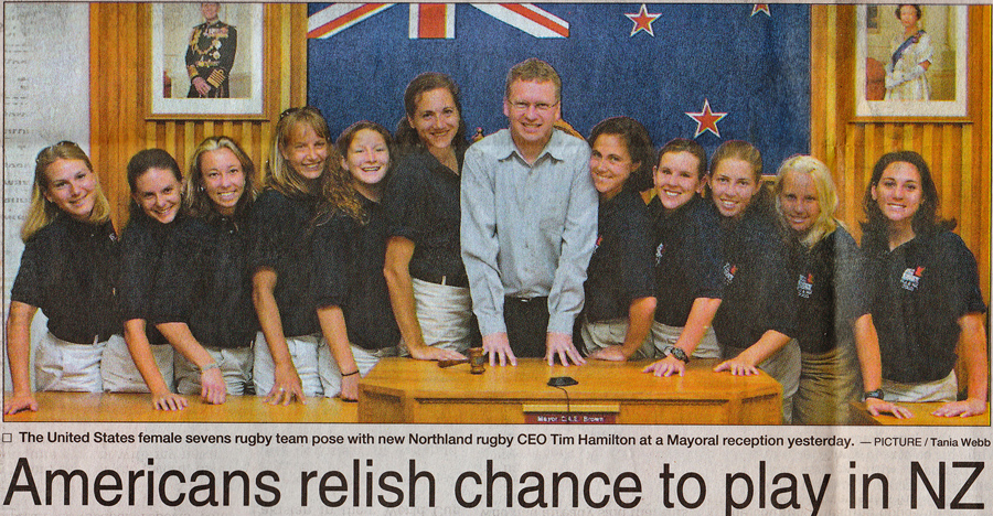 Eagles visit Whangarei city Hall
            meet CEO of NorthlandRFU