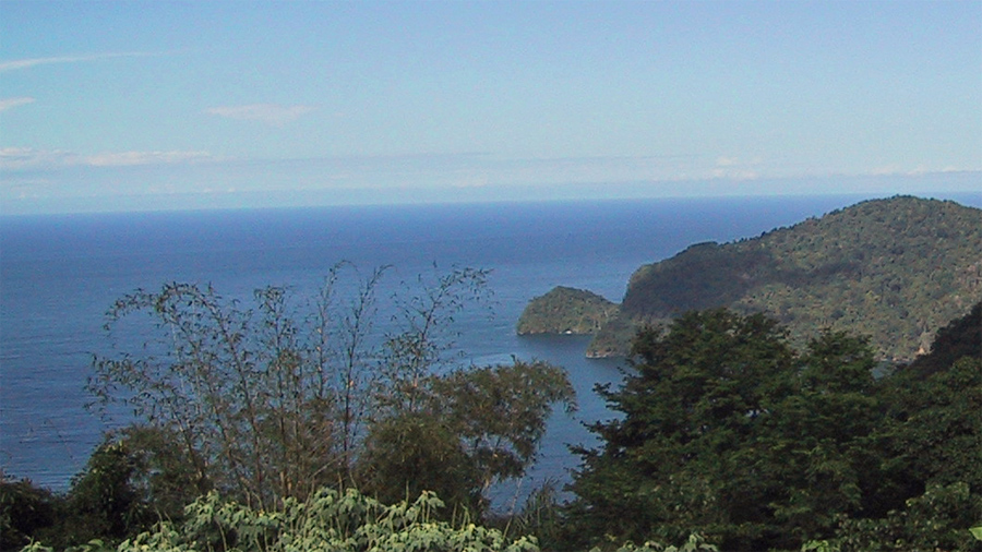 View of
            Caribbean from outlook