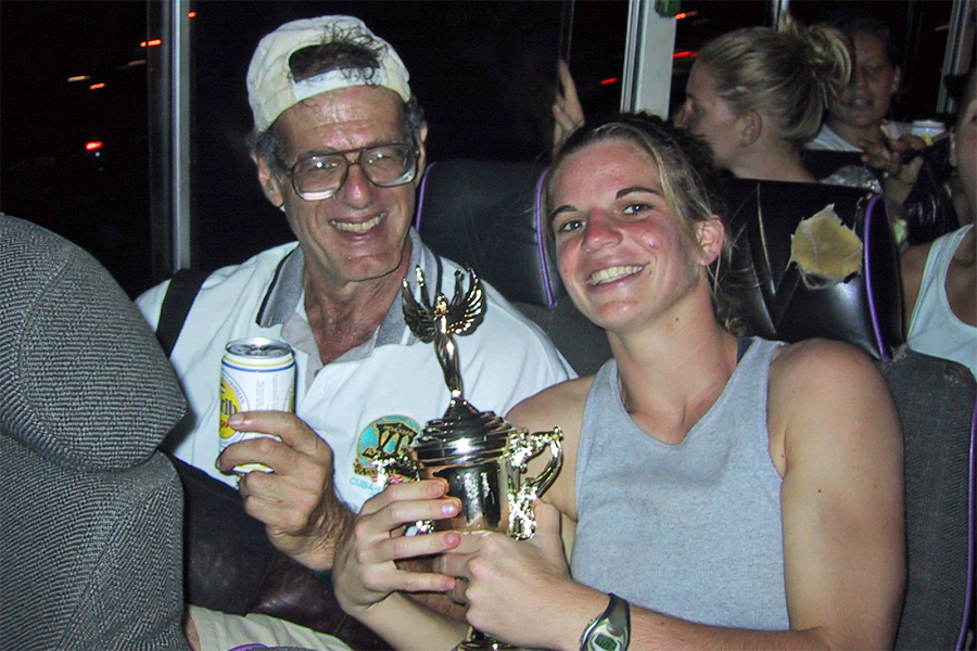 Emil, Meredith, trophy