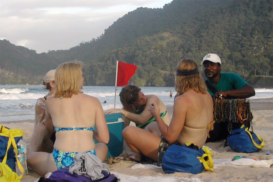 Vendor on beach