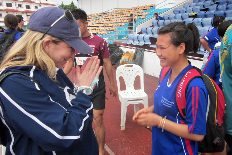 Sarah Lao nop in Laos