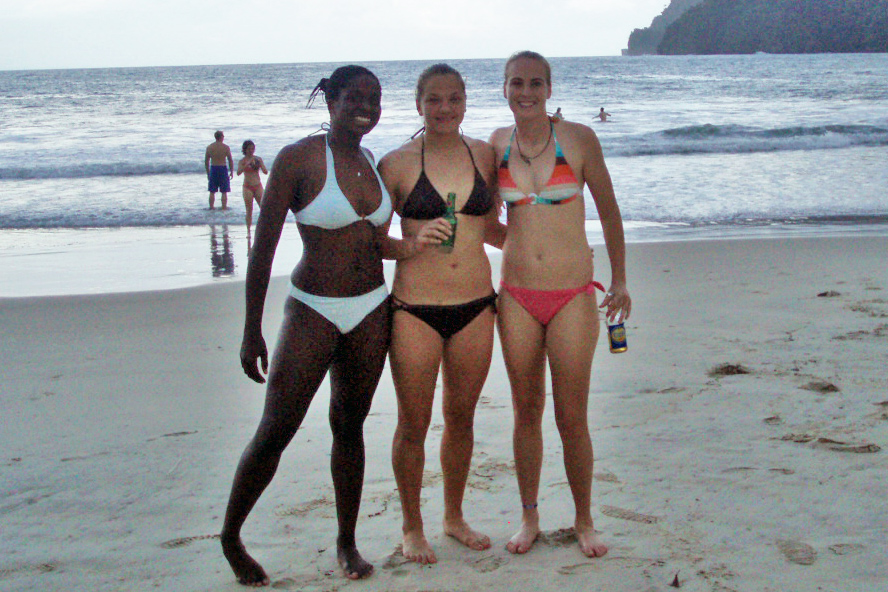 Vanesha Alison Carrie on beach