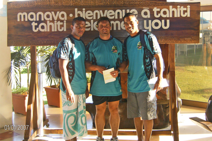 Iopu
                Riaan Peter at welcome sign