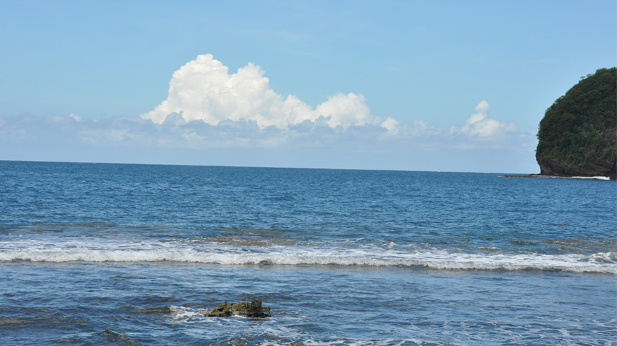 View from hotel beach