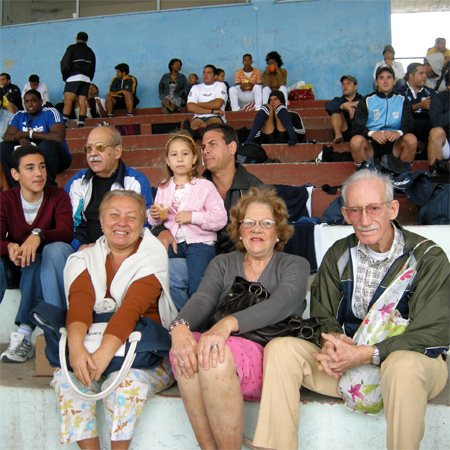 Family at game Saturday
