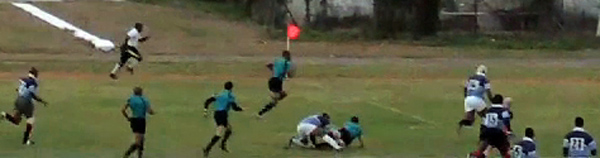 Marcus about to score