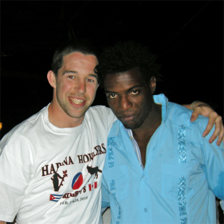 Trotter after guayabera swap