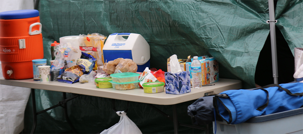 Parents' food tent