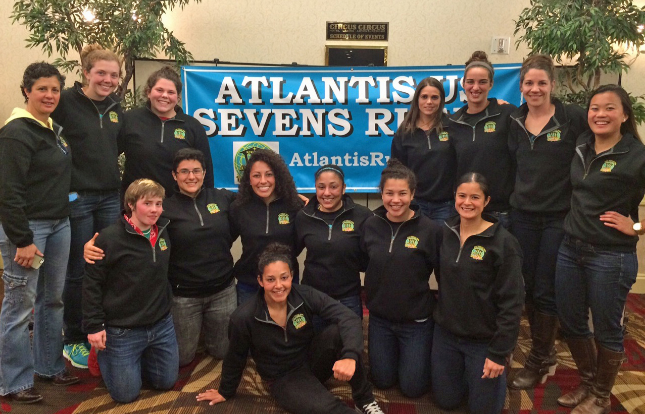 Women Open team at dinner