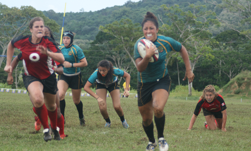 Amy on run Tobago 2013