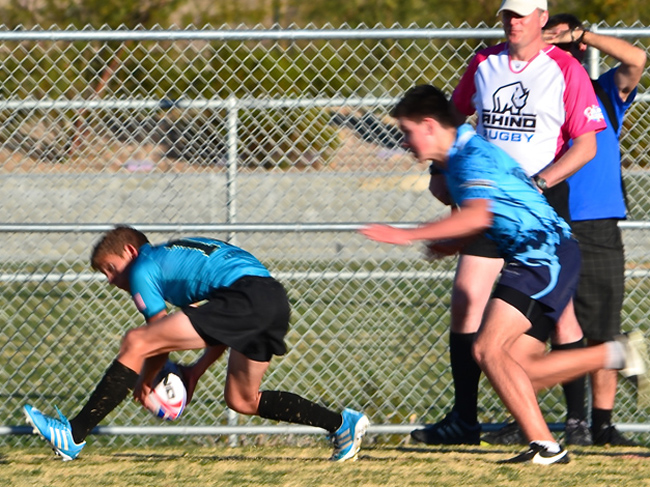 Nick Aumann clears
                pressure