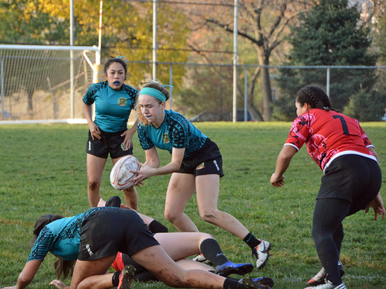 Abby Hogan on attack