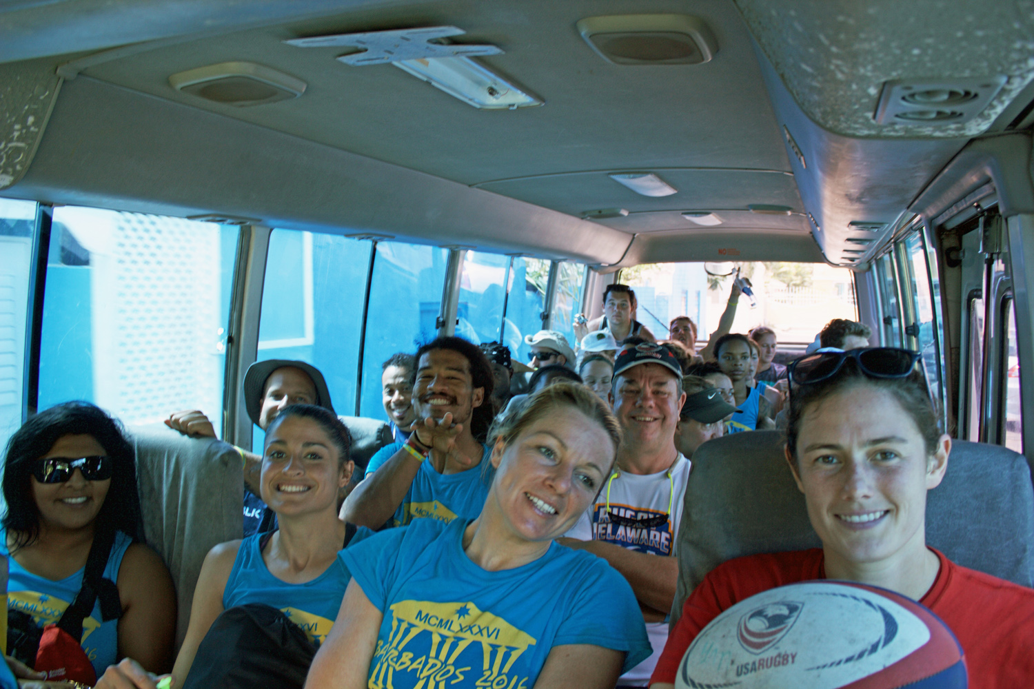 Bus home from practice