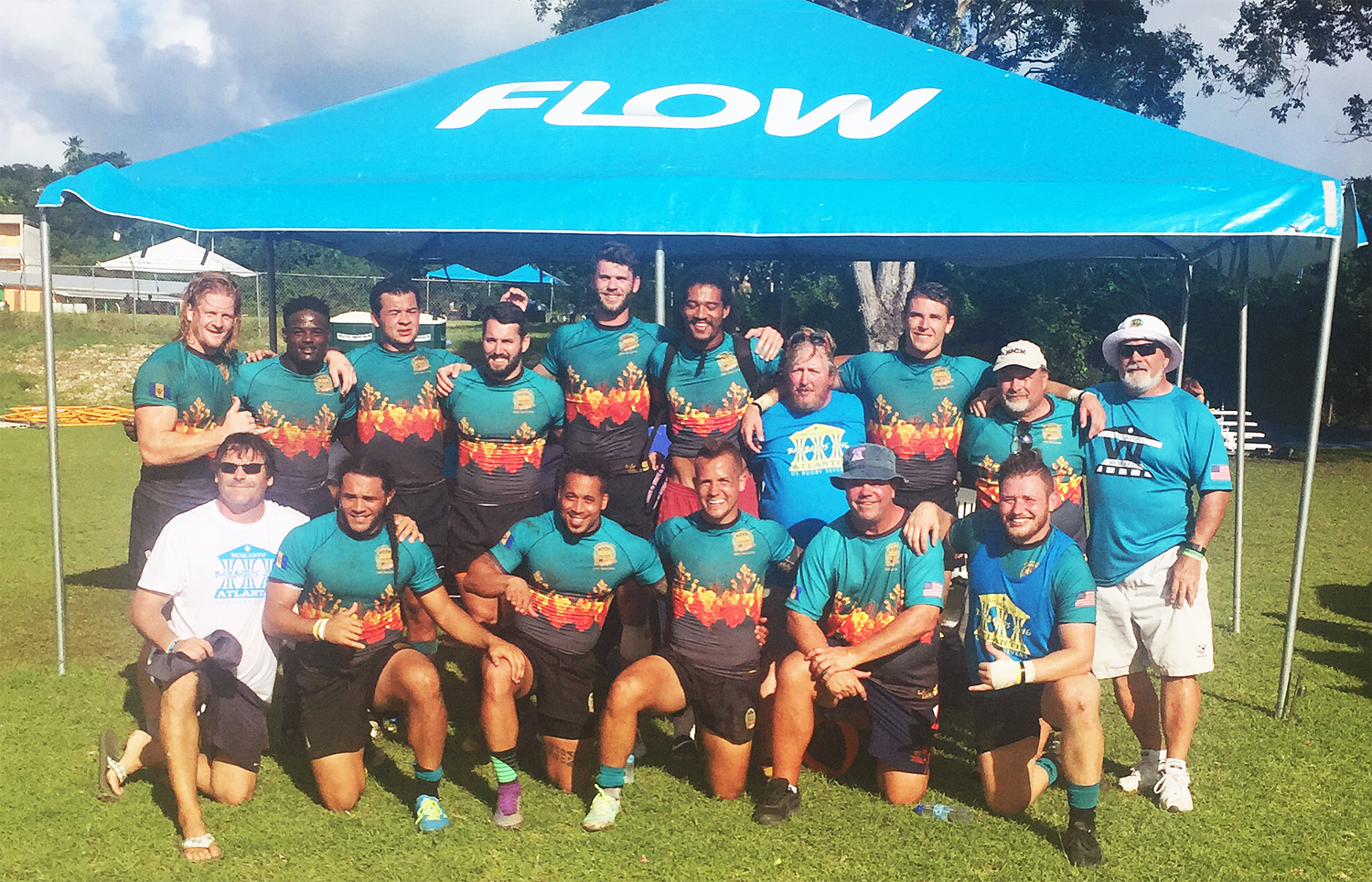 Men at Barbados 7s