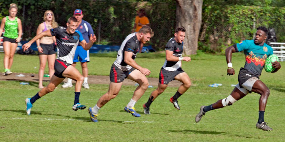 ConRoy on one of his 2 tries in the final