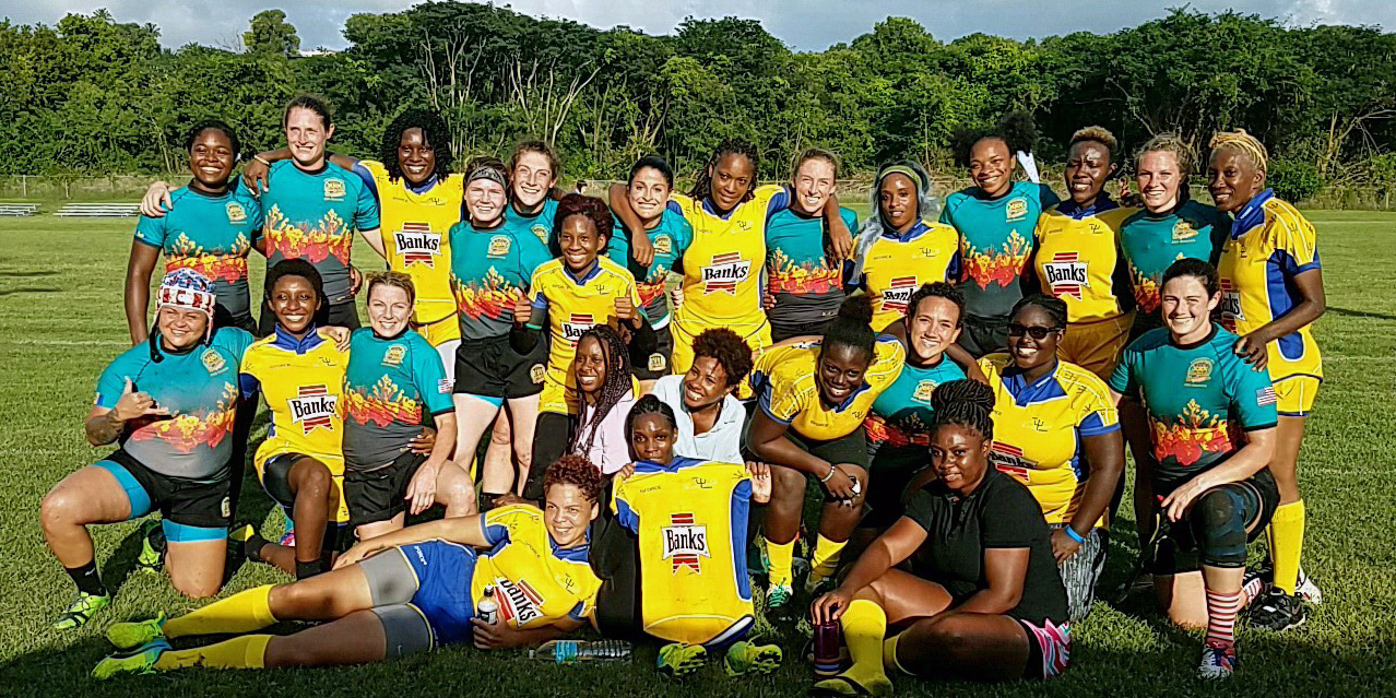 Atlantis women and
                                            Barbados following theif
                                            game